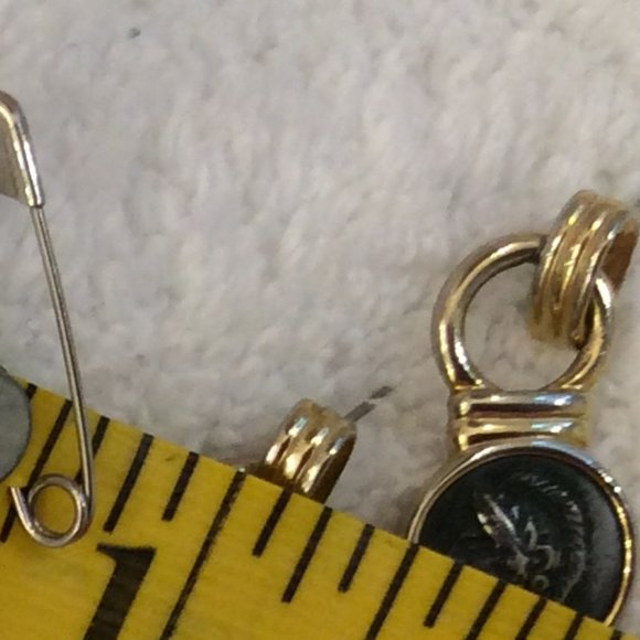 Vintage Old Coin Earrings - Picture 10 of 11